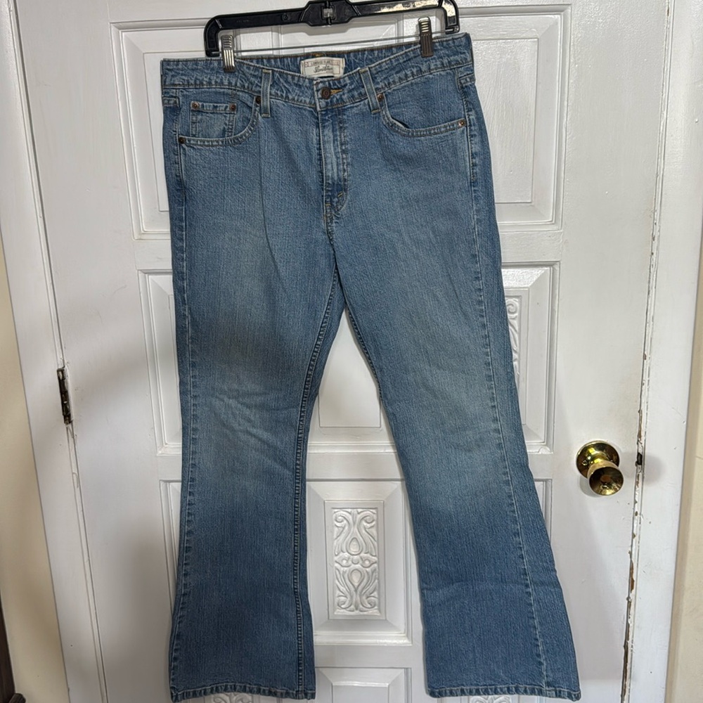 Levi Strauss Signature Vintage Jeans Lowrise Flare Junior Size 13